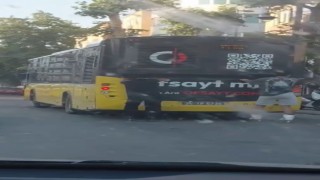 Pendikte patenli iki gencin trafikteki ilginç yolculuğu kamerada
