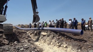 Polateli-Şahinbey OSBde içme suyu isale hattının temeli atıldı