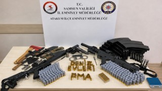 Ruhsatsız silah ve mühimmat ele geçirildi