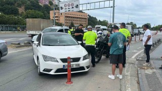 Samsunda maddi hasarlı trafik kazası