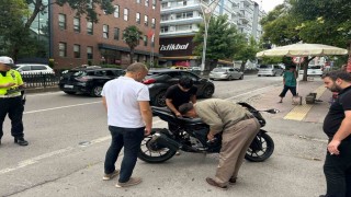 Samsunda motosiklet SUV araca çarptı: 1 yaralı