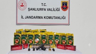 Şanlıurfa'da ruhsatsız silah ve kaçak ürün ele geçirildi