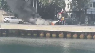 Sarıyerde yer altı kablolarında yangın paniği