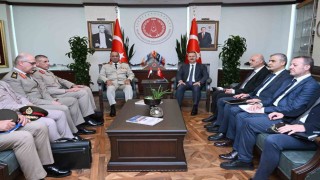 Savunma Sanayii Başkanı Görgün, mevkidaşı Zaheri makamında ağırladı