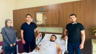 Siirtte beton mikserine kaptırılan bacak başarılı ameliyatla kurtarıldı