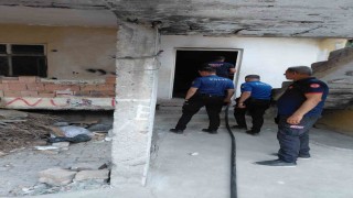 Siirtte metruk binada yangın