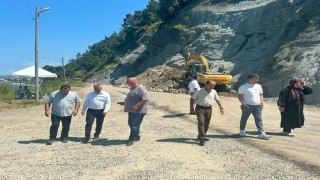 Sinopta yol ve Köy Yaşam Merkezi çalışmaları