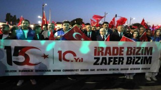 Sivasta 15 Temmuzun 10. yılında meydan doldu taştı