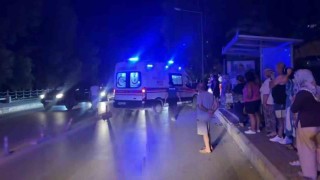 Sökede trafik kazası; Ağır yaralanan motosiklet sürücüsü hastaneye kaldırıldı