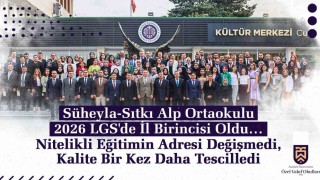 Süheyla-Sıtkı Alp Ortaokulu 2026 LGSde il birincisi oldu