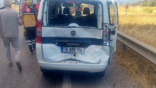 Susurlukta tır ile aracın çarpıştığı kazada 1 kişi yaralandı