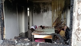 Tokat'ta yanan ev kullanılmaz hale geldi