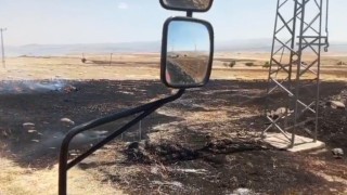 Tunceli'de otluk yangını ekili arazilere ulaşmadan söndürüldü