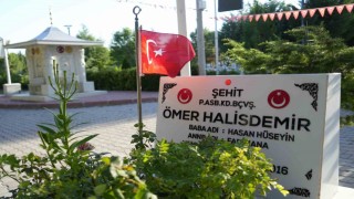 Türkiyenin dört bir yanından şehit Ömer Halisdemirin kabrine ziyaret