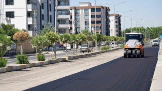 Üçüncü çevre yolunda asfalt çalışması yapılıyor