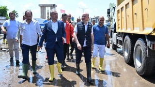 Vali Serdengeçti ve Başkan Çenet Sanayi Sitesi’nde İncelemelerde Bulundu