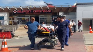 Vurulan gemideki iki yaralı mürettebat Samsuna getirildi