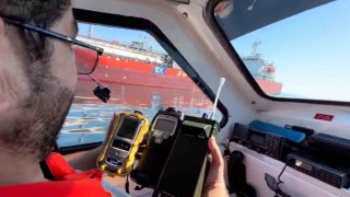 Yalova Çınarcıkta hissedilen gaz kokusunun kaynağı tanker çıktı
