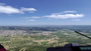 Yamaç paraşütüyle buldan semalarında uçtu