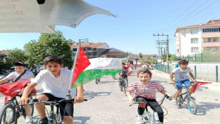Yenicede Genç Pedallar Özgür Gazze İçin bisiklet turu düzenlendi