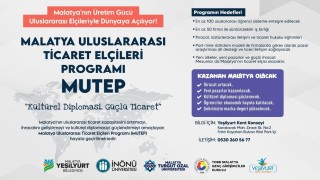 Yeşilyurtta Malatya Uluslararası Ticaret Elçileri Programı (MUTEP) Başlıyor