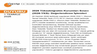 YKS değerlendirildi: 1 soru iptal, 1 sorunun şıkkı değişti