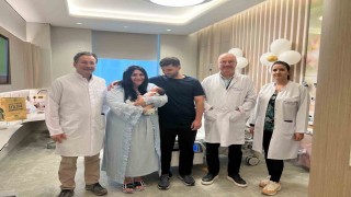 Yüksek riskli gebelik mutlu sona bitti, Barlas bebek dünyaya geldi