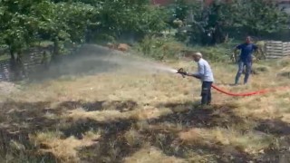 Yüksekovada anız yangını