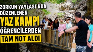 Zorkun Yaylası'nda Düzenlenen Yaz Kampı Öğrencilerden Tam Not Aldı