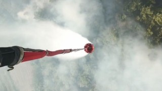 Akhisardaki orman yangını kontrol altına alındı