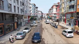 Akyar Caddesi’nde Asfalt Çalışması İçin Hazırlıklar Sürüyor
