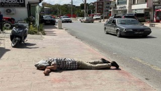 Alkollü şahıs ekiplere Ben mevtayım diyerek direndi