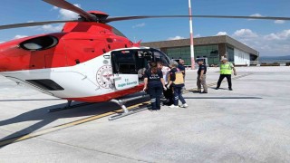 Ambulans helikopter 51 yaşındaki hasta için havalandı
