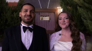 Amerikalı geline Gaziantepte Türk usulü kına gecesi ve telli duvaklı düğün
