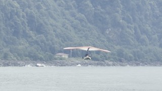 Artvin sahillerinde uçan bot gösterisi ilgi çekti