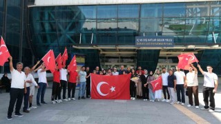 Avrupa üçüncüsü Afal Erzincanda coşkuyla karşılandı