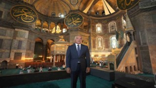 Ayasofyada cumhuriyet tarihinin en kapsamlı restorasyonu hız kesmiyor