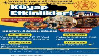 Aydın Çocuk ve Gençlik Kütüphanesinde 4 gün boyunca etkinlik düzenlenecek