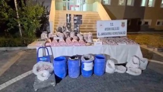 Aydında zehir tacirlerine darbe: 100 milyon TLlik uyuşturucu ele geçirildi