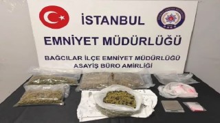 Bağcılarda iş yerine uyuşturucu operasyonu: 1 kilo 740 gram esrar ele geçirildi
