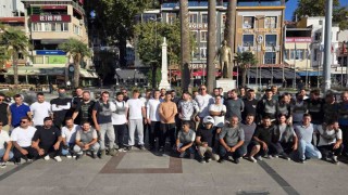 Bandırma'da kuryenin darbedildiği iddiası protesto edildi