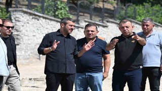 Başkan Çetinkaya sahada çalışmaları inceledi