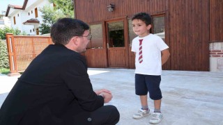 Başkan Yazıcıoğlundan 7 yaşındaki çevreci çocuğa hediye
