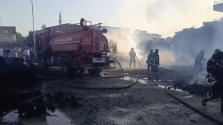 Batmanda palet üretim tesisinde korkutan yangın