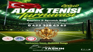 Battalgazi'de ayak tenisi turnuvası