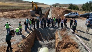 Bayburt Kırklartepe Barajı sulama inşaatında inceleme