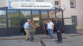 Bayburtta eğitim öğretim hazırlıkları tamamlanan okullarda inceleme yapıldı