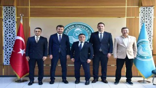 BİK Genel Müdürü Abdulkadir Çaydan Rektör Oğurluya ziyaret