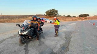 Bilecikte motosiklet sürücülerine trafik bilgilendirmesi