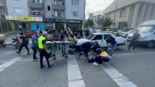 Bilecik'te motosikletin çarptığı yaya yaralandı
